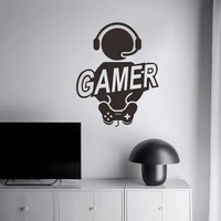 gamer wall stickers individual creative playing games with villains university dormitory living room decoration wall pictures