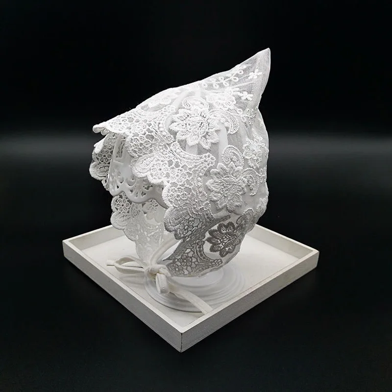 Lace Baby Girl Hat Summer Newborn Photography Props Princess Bonnet for Girls Cap Infant Accessories | Детская одежда и обувь