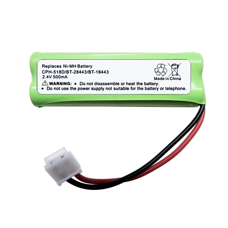 

Teranty 2,4 v 500mAh высокоэффективные низкоэнергосберегающие заменяемые ni-mh перезаряжаемые Аккумуляторы для CPH-518D/BT-28443/BT-18443
