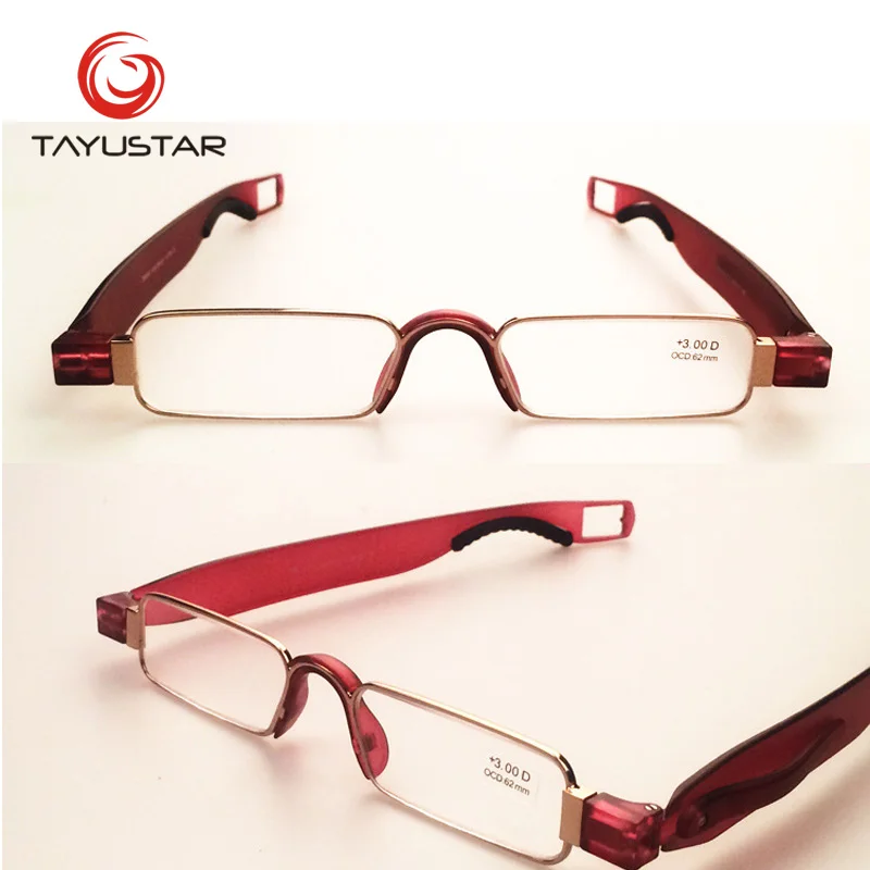 Очки для чтения брендовые TR90 мужчин и женщин складные мини-очки из нержавеющей