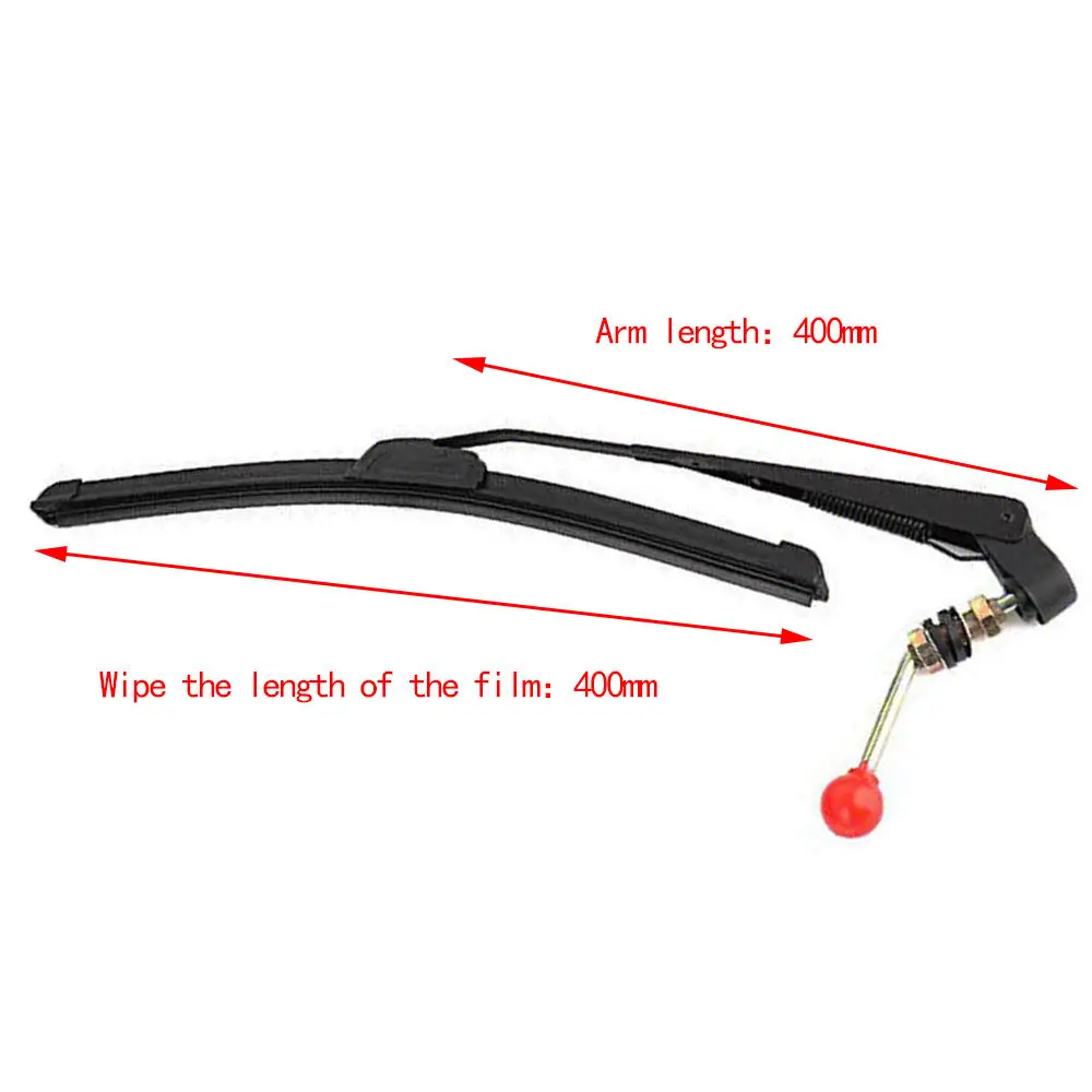 

400mm Manual Windshield Wiper Arm +Blade Kit High Quality Car Modification Motor Kit for Polaris Ranger UTV Car Wipe Kit
