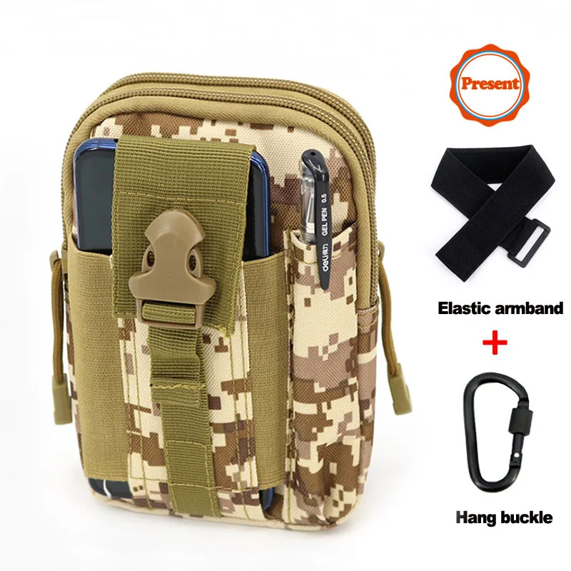 Desert digital Мужские уличные походные сумки, тактические рюкзаки Molle, сумка на пояс, военный поясной рюкзак, мягкая спортивная сумка для бега, дорожные сумки - Цвет: Desert digital