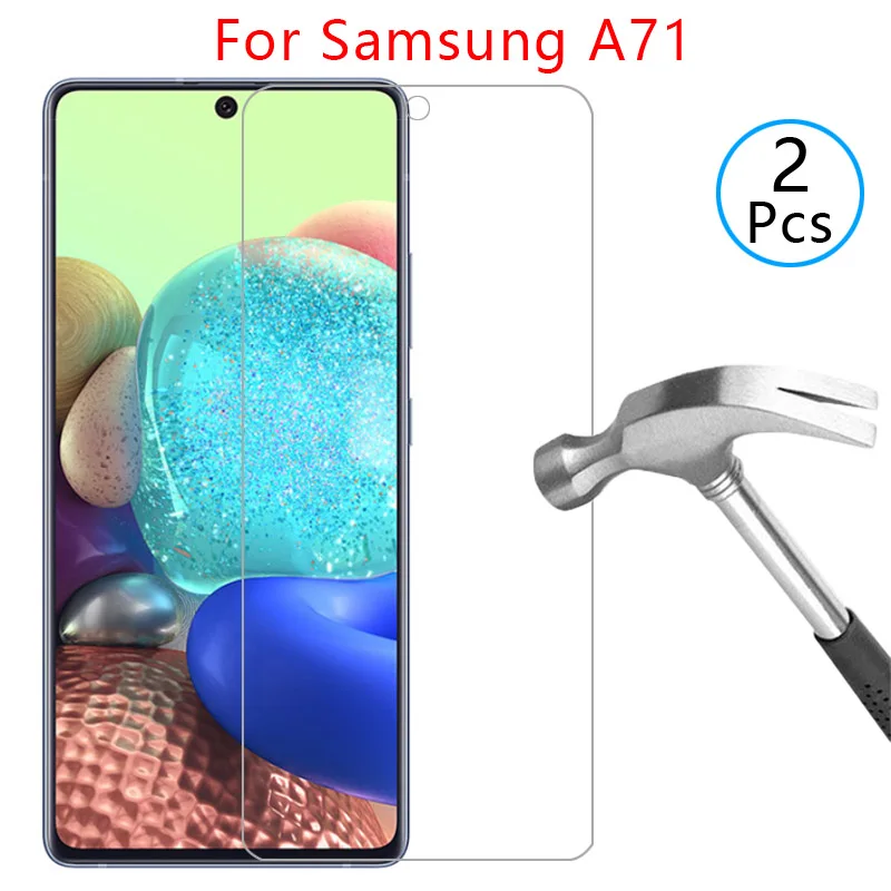 Защитное стекло для samsung a71 закаленное на экран galaxy a 71 71a 4g пленка samsun samsumg sansung galaxi 6