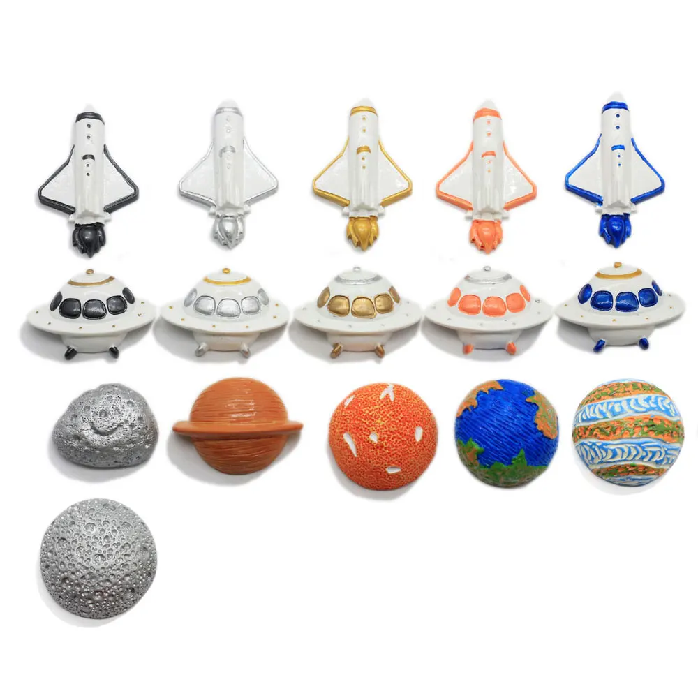 

Kawaii различные самолеты корабль Сатурн венерина земля планета Кабошон из смолы с плоской задней стороной Скрапбукинг рукоделие украшения своими руками