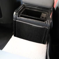genuine carbon fiber car rear seat air outlet decorative cover stickers for bmw e46 323i 328i 330i 325i 1998 2005
