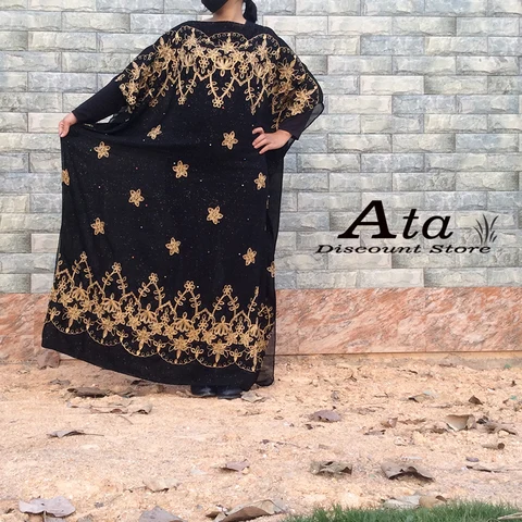 Новые модные дубайские Abaya вышитые Кафтан платья для женщин одежда Арабская Mujer Boubou платье халат Logue Африканский плюс Szie платье Ramada
