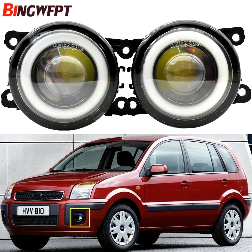 Новые светодиодсветодиодный Противотуманные фары Angel Eyes для Ford Fusion Estate JU Focus Fiesta