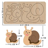 cute snails animal wooden cut dies xmas cutting wood dies for diy clothingheadwearpendantkeychains accessories mould 2021 new