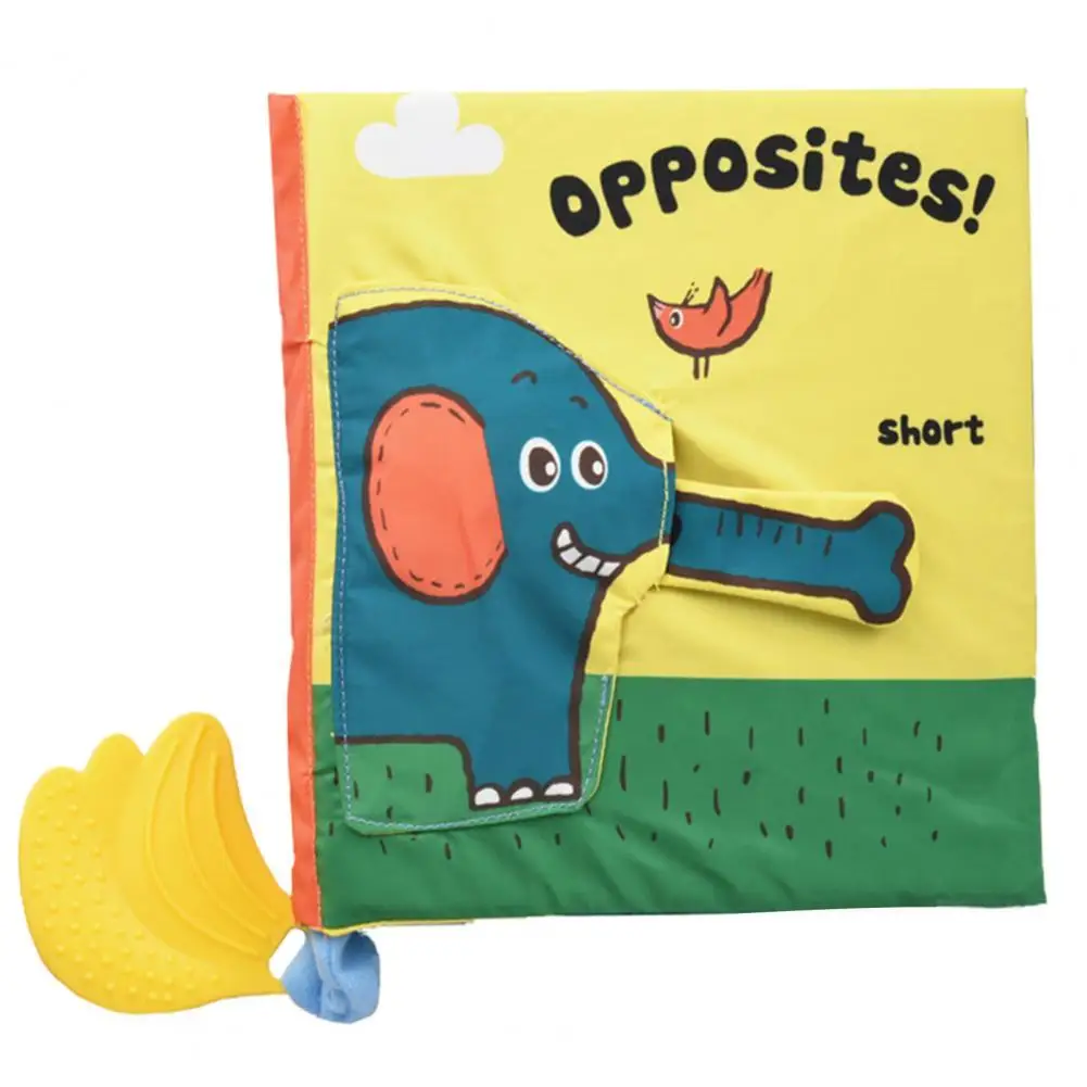 

Тканевая книга для раннего развития ребенка с милым рисунком для родителей и детей, интерактивная книга-погремушка из звуковой бумаги, игру...