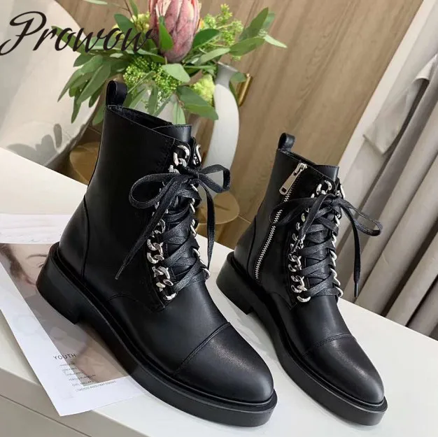 

Женские ботильоны на низком каблуке, из натуральной кожи