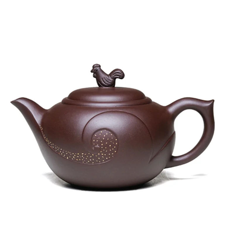 

Zodiac Yixing Purple Clay Teapot Master Handmade Raw Purple Clay Zodiac Chicken Teapot Tea Set Chinese Tea Set Kettle Tea Pot