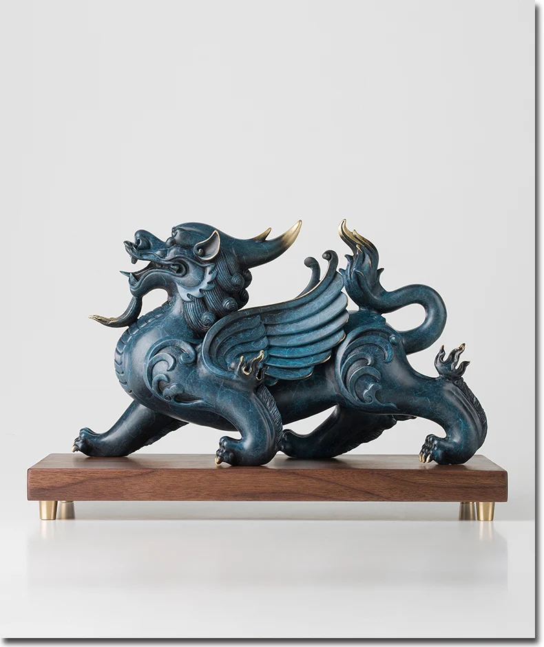Kaufen Große 2021 Home Shop Unternehmen SHOP Maskottchen Talisman Bringen Reichtum Geld GLÜCK Drachen PI XIU BRONZE Skulptur FENG SHUI Statue
