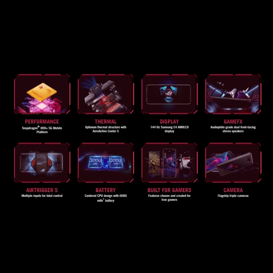 ASUS ROG смартфон экран 5 дюймов процессор Snapdragon 888 + 16 Гб ОЗУ 256 ПЗУ | Мобильные