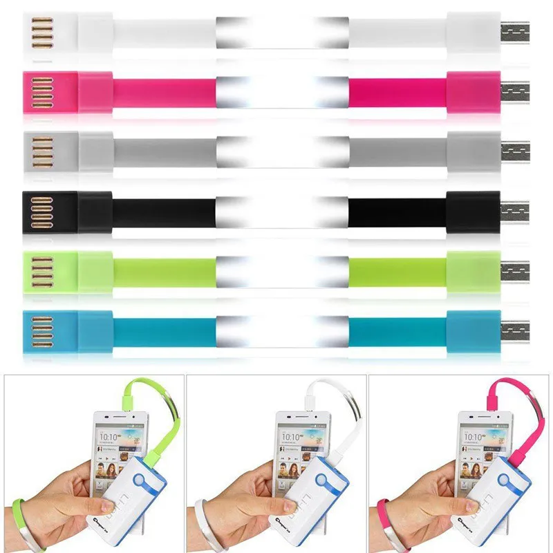 USB браслет для зарядного устройства плоский 8-игольчатый кабель быстрой зарядки