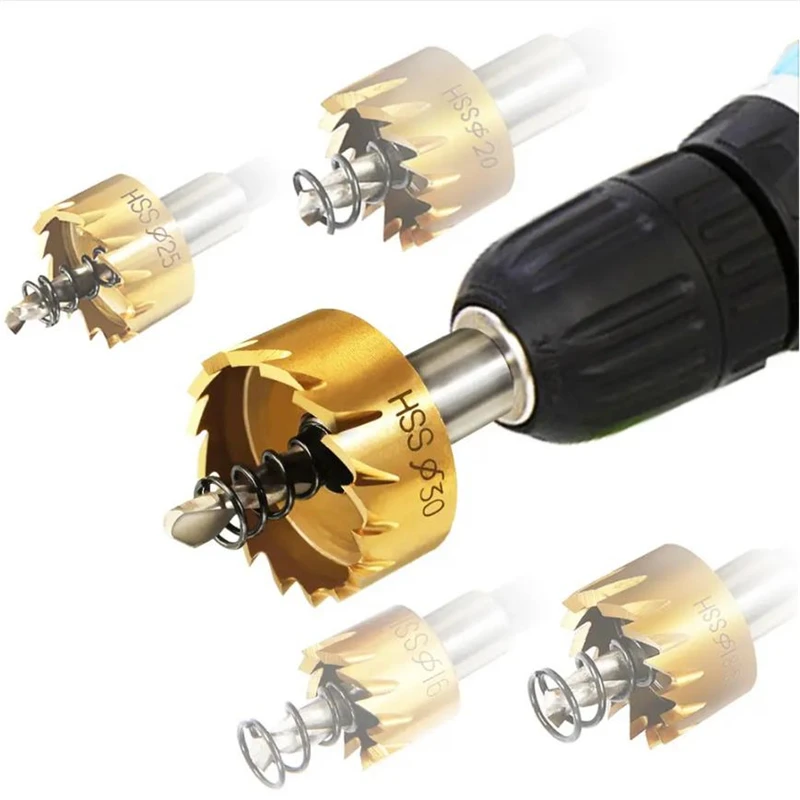 HSS 6542 Титан покрытием кольцевая пила зубная фреза бит пустотелого сверла