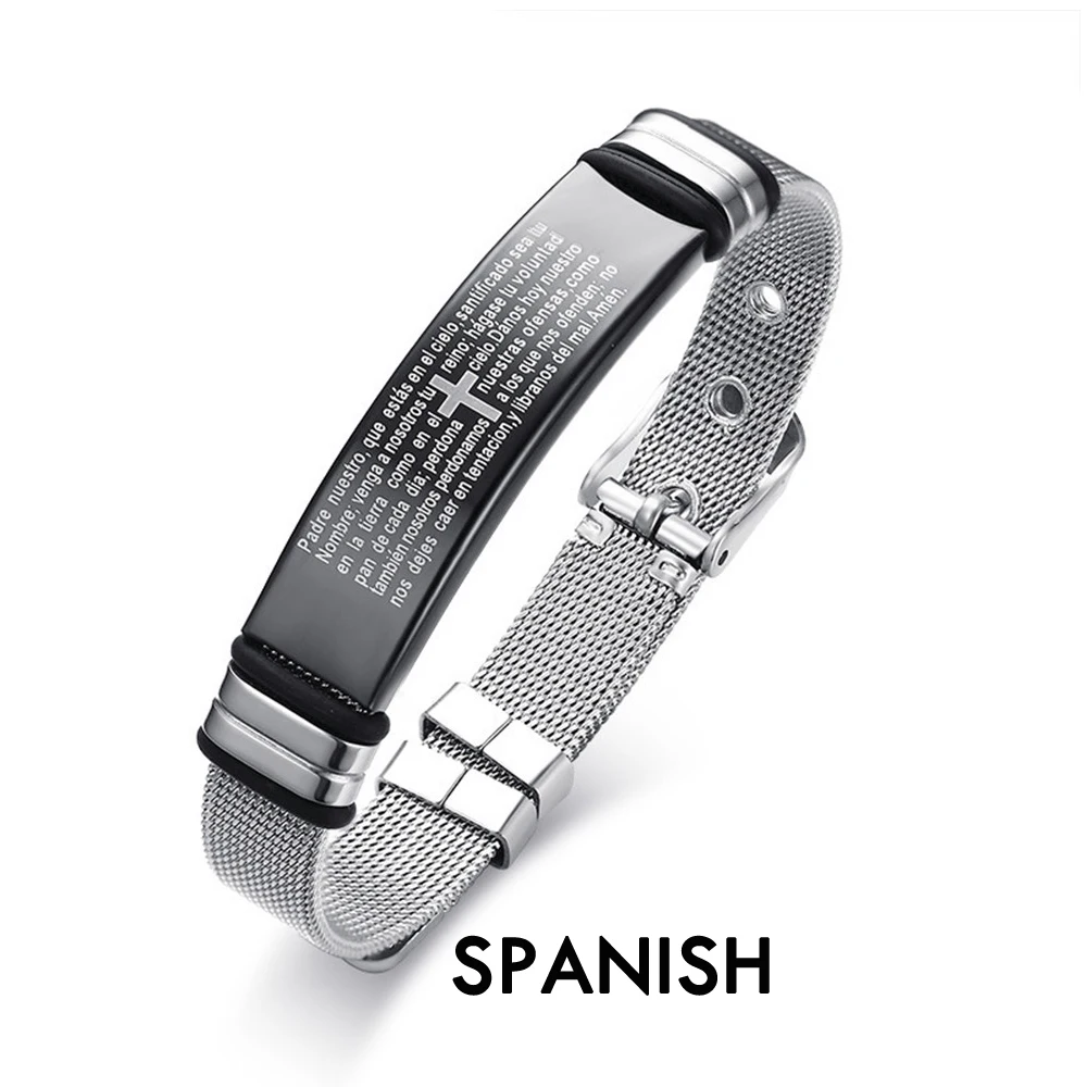 Мужские браслеты 2019 модные ювелирные изделия браслет из титановой стали мужской