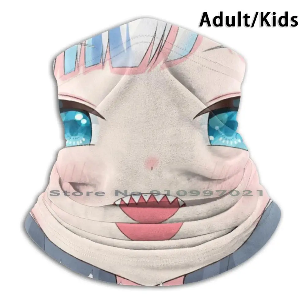 

Gawr Gura Shark Mask Anime Girl Scarf Mask Neck Warmer Face Wraps Foulard Bandana Mascarillas Gawr Gura Hololive Tsunomaki