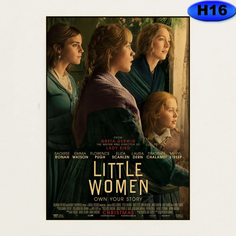 

2020 Little Women Movie Retro Kraft Paper Poster Room Decoration Posters Bar Cafe Home Decor Painting Art Wall Sticker