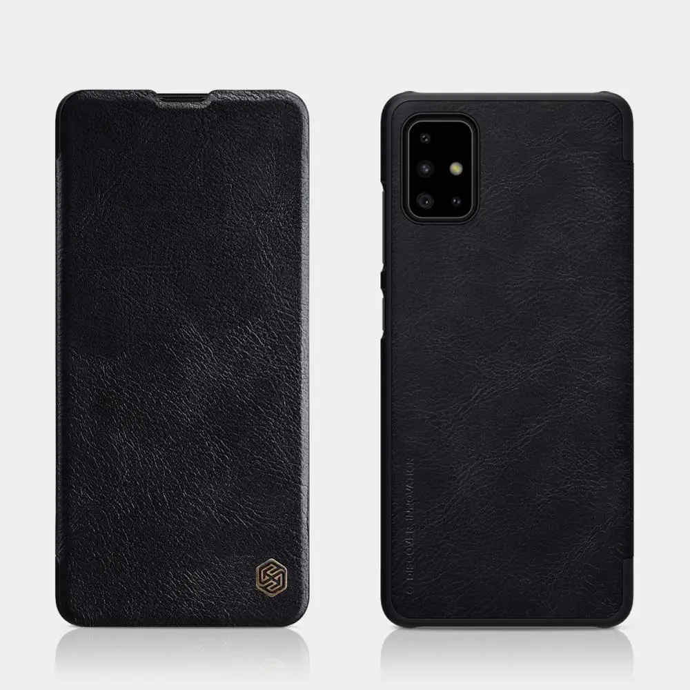 10pcs/lot Wholesale NILLKIN Qin Series Wallet Flip Leather Case For Samsung Galaxy A51 Genuine | Мобильные телефоны и