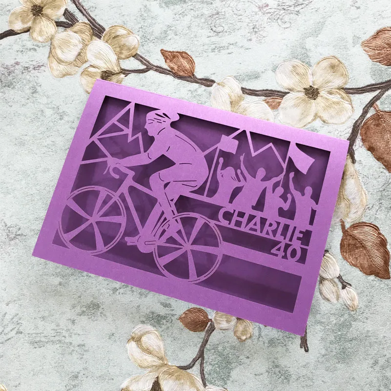 100 шт./лот настраиваемая Свадебная карточка для инитации Спортивная