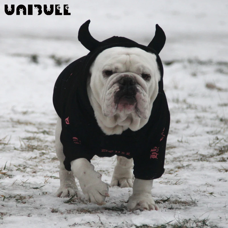 

UNIBULL Hooded Winter Warm For Small Dogs Thickened Pet Jacket French Bulldog Puppy Clothing Shirt Soft Outerwear Dog Suppliers