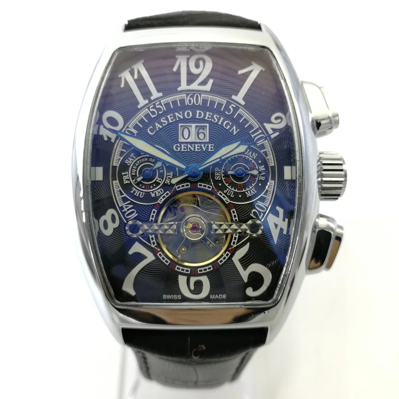 Часы наручные мужские автоматические модные механические брендовые Роскошные с