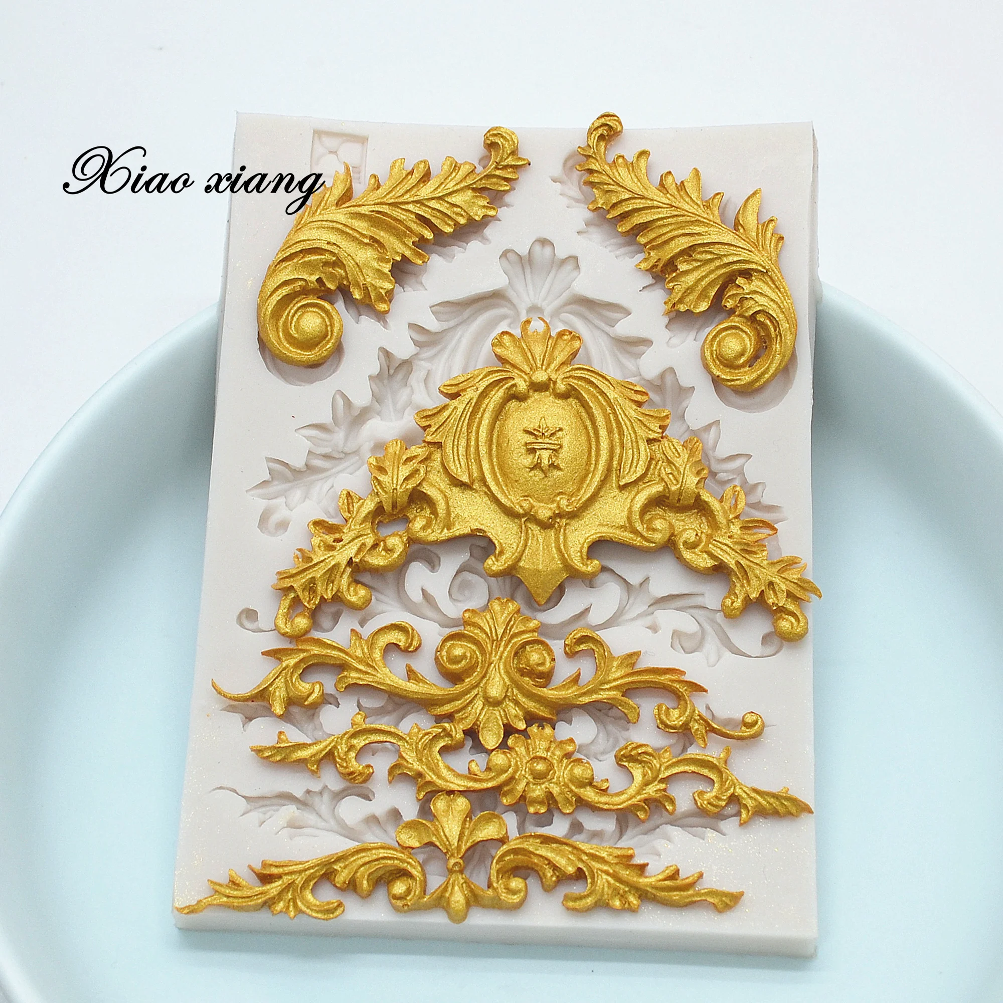 3D рельефные кружева силиконовые формы для тортов кайма мастики выпечки торта