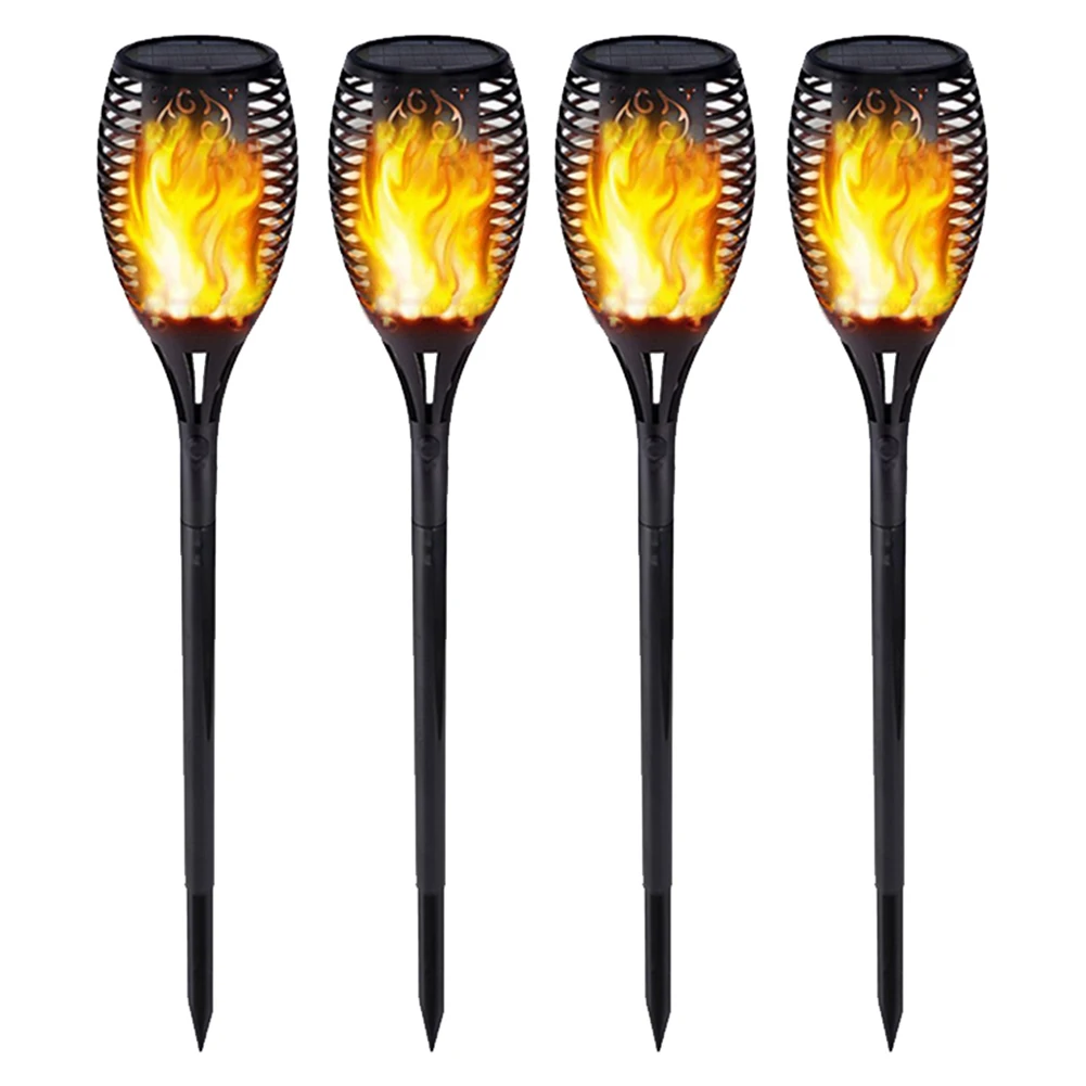 4pc 96LED 33/51/96 Светодиодный светильник на солнечной батарее, светильник на солнечной батарее, светильник для танцев, открытый водонепроницаемый садовый фонарь, лампа для двора, сада, балкона - Испускаемый цвет: 4pc 96LED