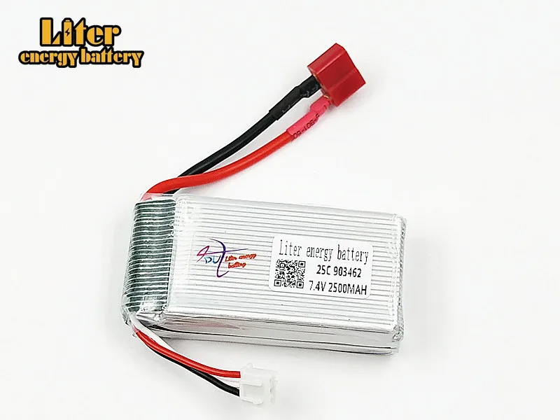 5 шт./компл. 7 4 в 2500 мАч 903462 Lipo батарея 12423 12428 для Wltoys гусеничный автомобиль