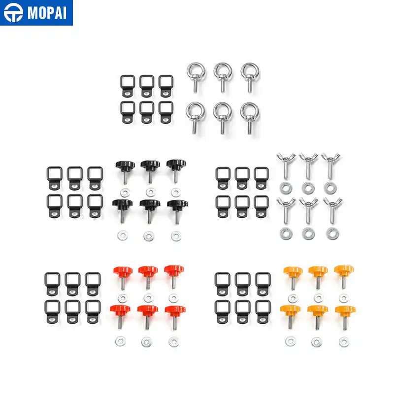 MOPAI 4 двери салона автомобиля рым болты для крыши гайка с тягой комплект пряжки Jeep