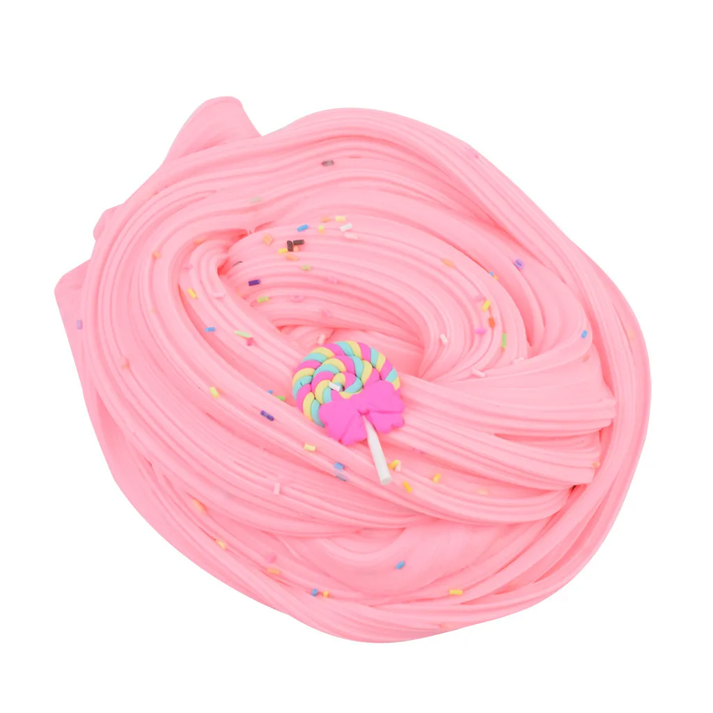 60/120/200 мл облако хлопок слизи из-за мягкого и Нелипкая пушистый Slime для детей кубики аутизм squeeze ручная вертушка zabawki