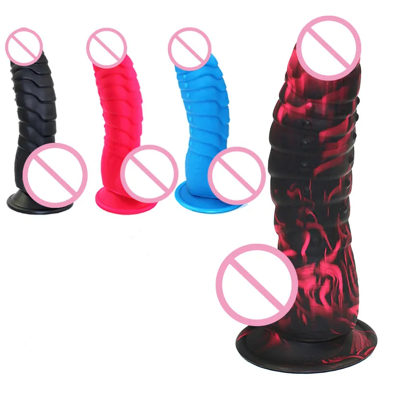 Реалистичный фаллоимитатор мягкий жидкий силикон огромные весы динозавров