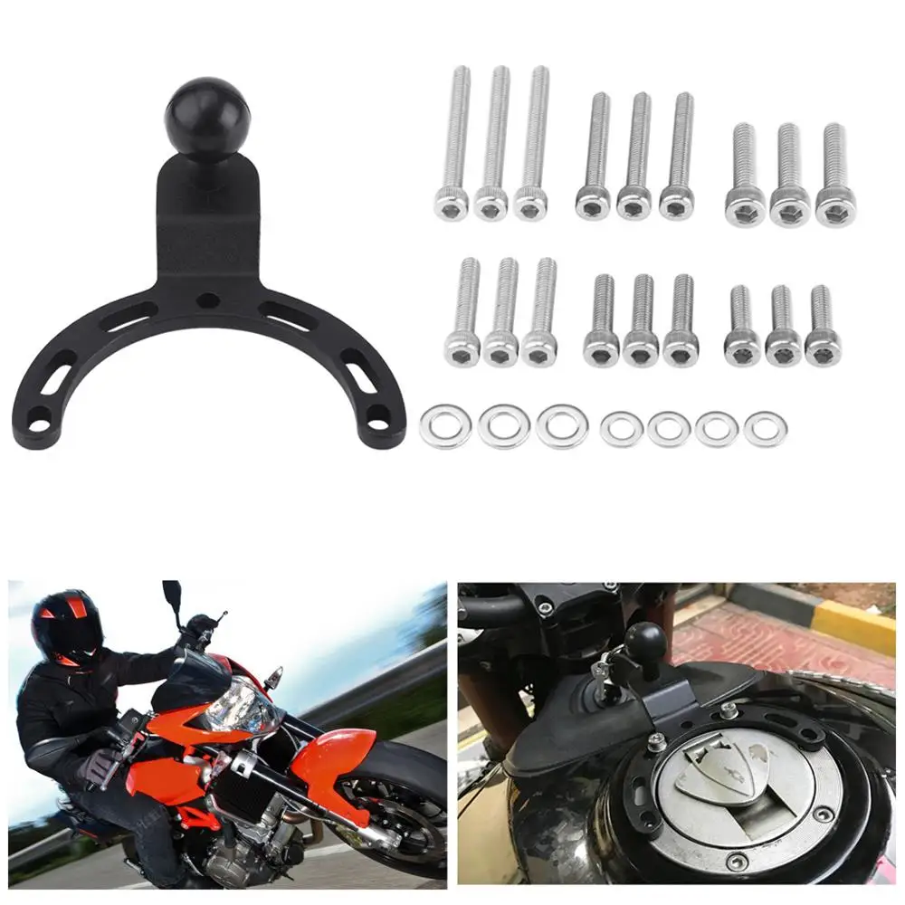 

Adjustable Motorcycle Gas Tank Mount GPS Phone Camera Bracket Holder Mounting Kit for Kawasaki Honda Yamaha Motorbike