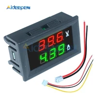 digital voltmeter ammeter dc 0 100v 10a 50a 100a 0 56 led display voltage regulator volt amp meter tester detector auto car