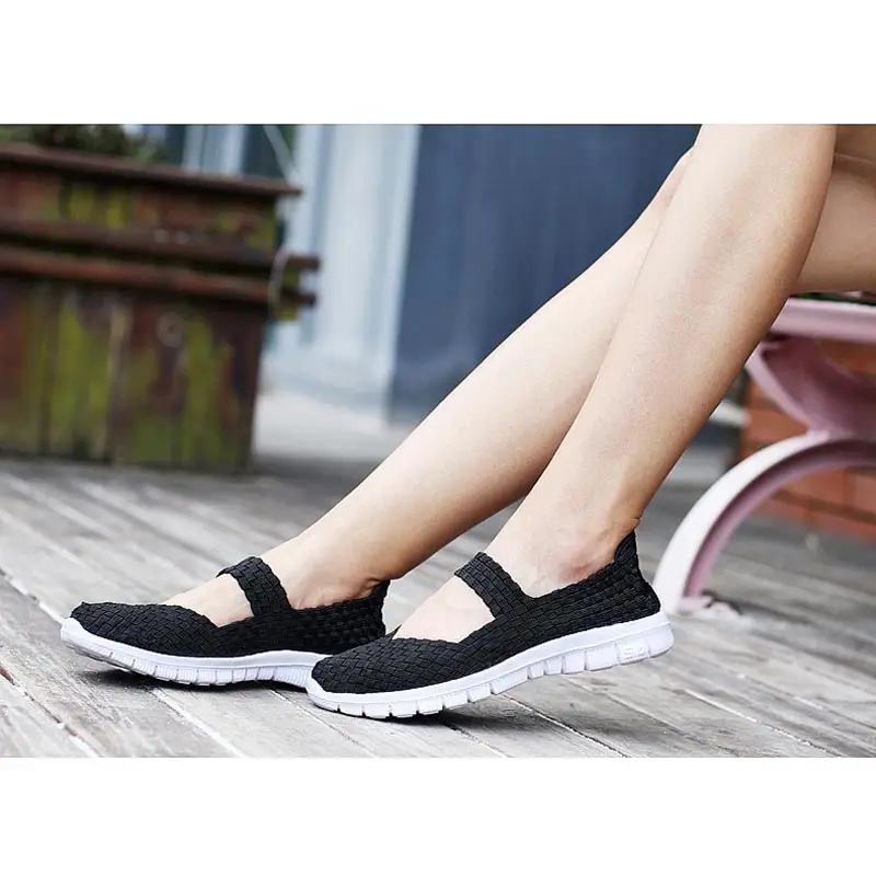 Дышащие кроссовки для бега Спортивная женская спортивная обувь Летние черные