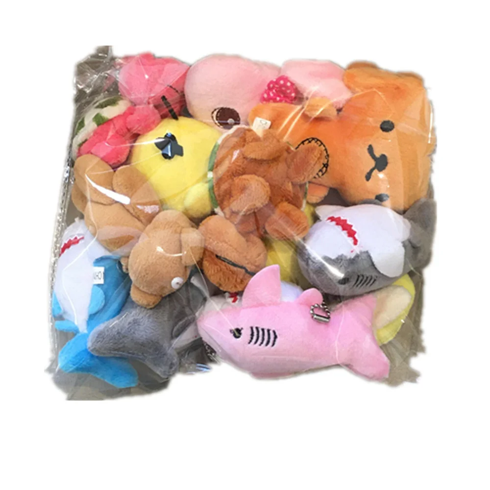 20 шт. смешанных дизайнов -Размер 6-8 см краб собака Акула маленькая мягкая плюшевая