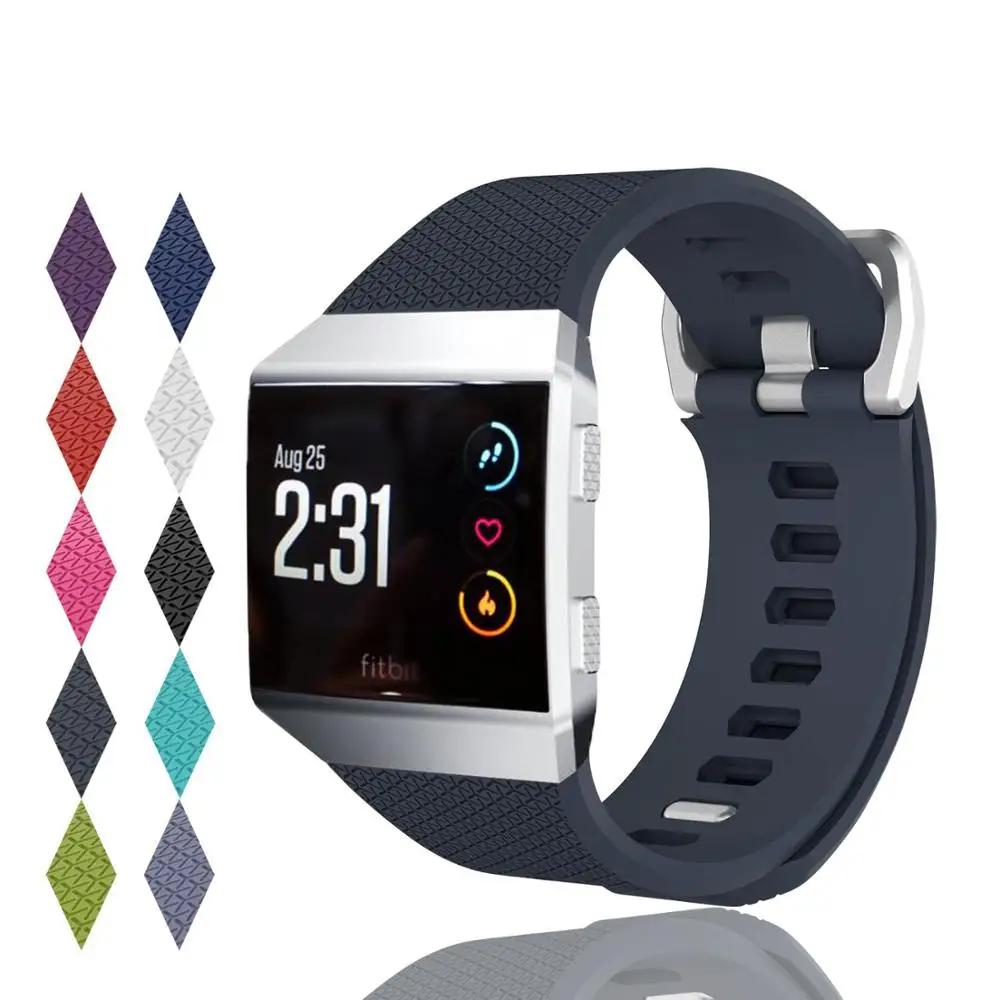 Ионные ремешки Fitbit мягкий аксессуар заменяемые Мужские t-образные для ионные