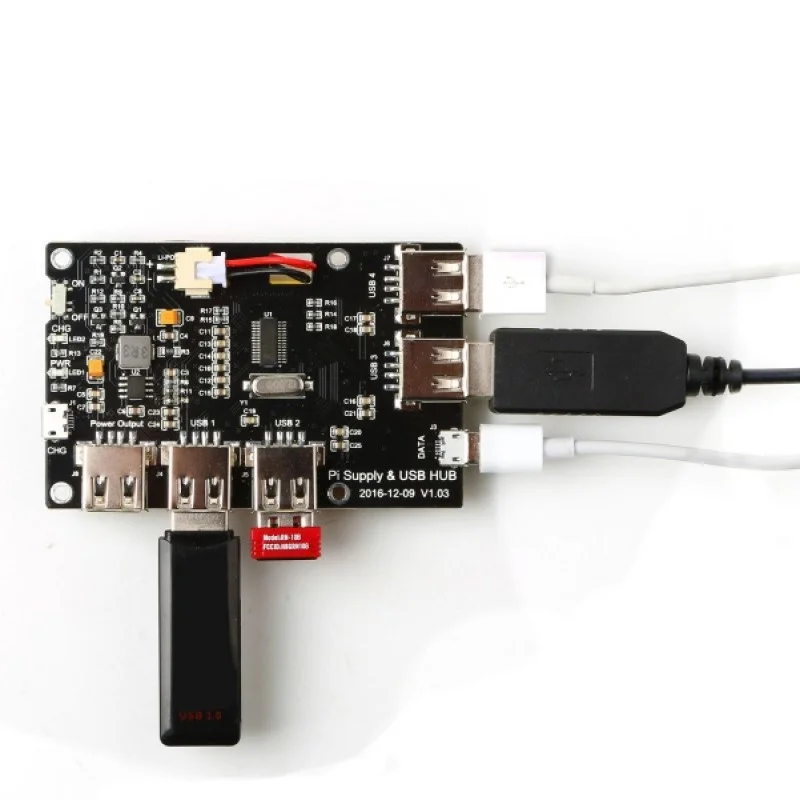 5 портовый USB 2 0 хаб питание модуль с двойной слои акриловая подставка для Raspberry Pi