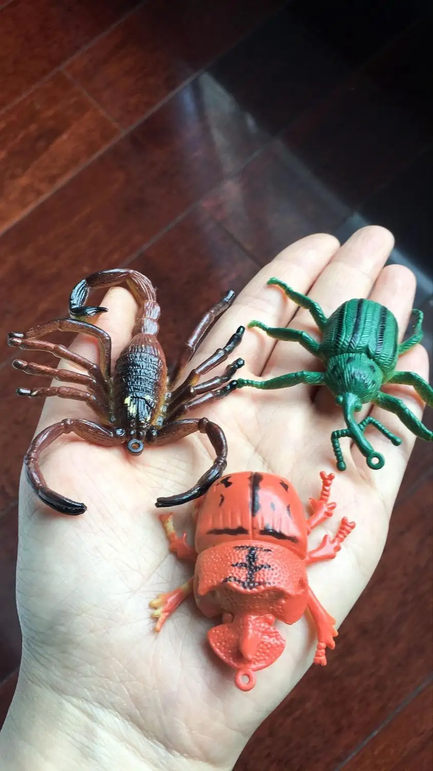12 шт./лот большой ПВХ симулятор паук скорпион сороконожка пчела насекомые Модель