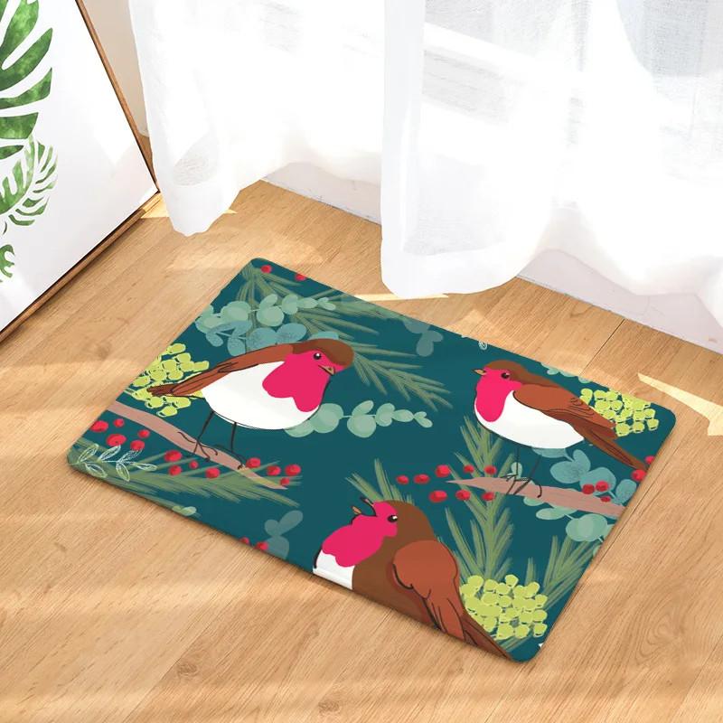 Рождественские коврики из микрофибры для прихожей домашний декор