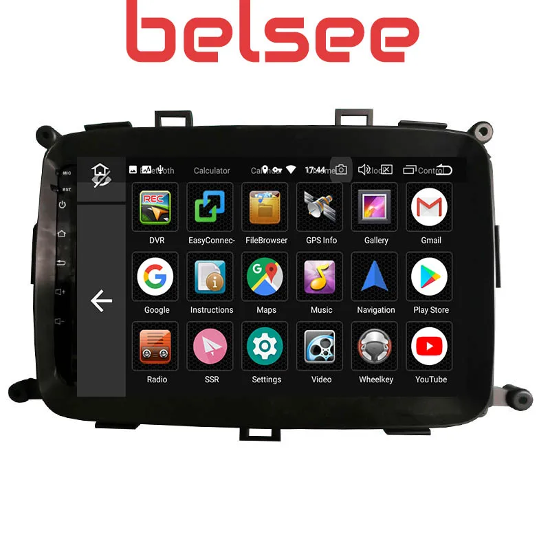 Belsee 9 дюймов Сенсорный экран Радио Android 9,0 головное устройство Восьмиядерный PX5 Автомобильный GPS DVD плеер Navi Kia Carens 2013