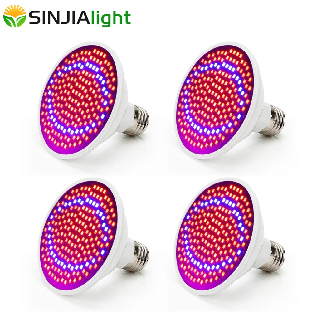 

4pcs/lot 200 LED Grow Lights Plant Growing Lamp Seedling Bulb for Flowers Hydroponics Gardening Indoor Plants Lighting Grow Box