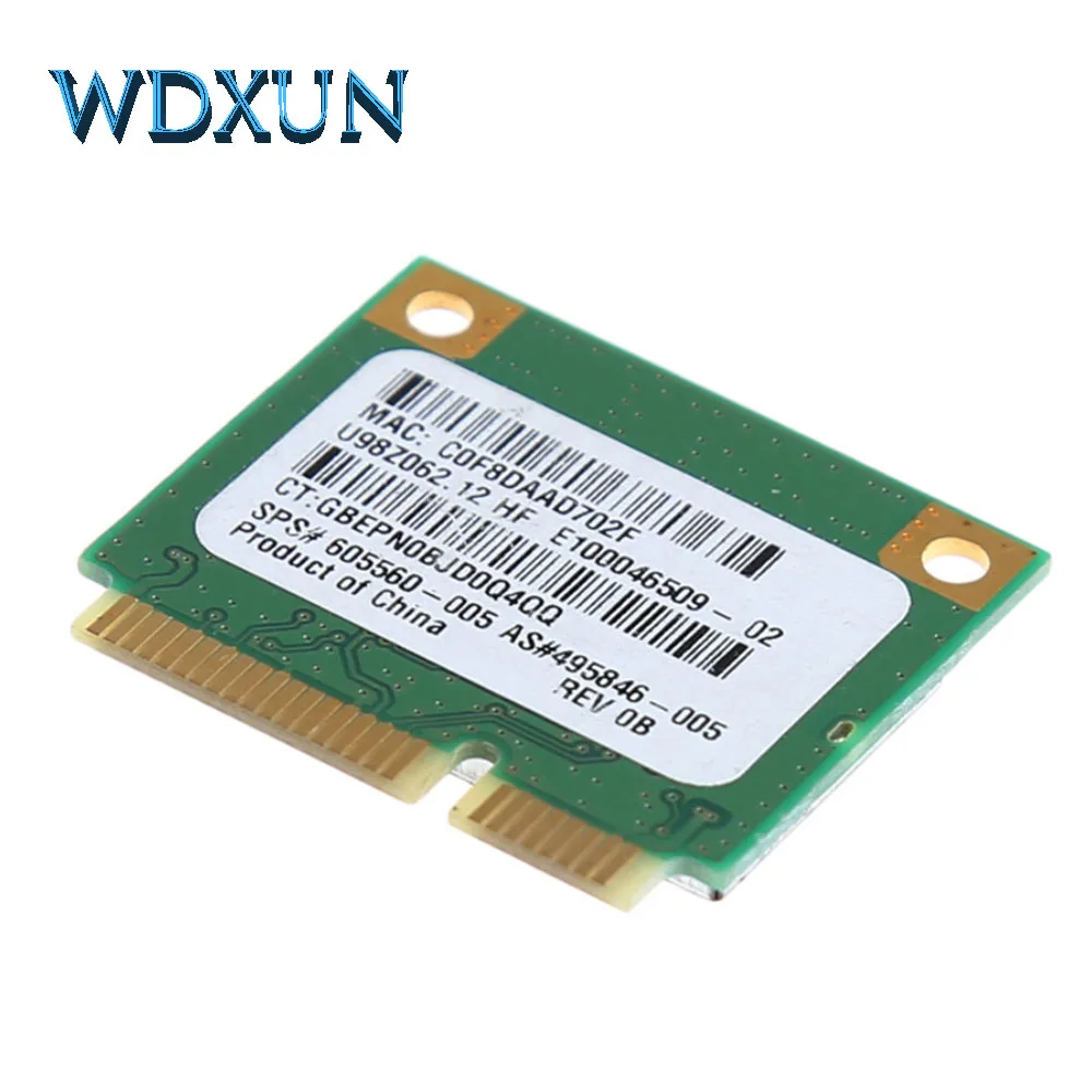 Atheros AR5B95 AR9285 802.11b/G/N беспроводная Wi-Fi мини-карта PCI-E среднего размера SPS:605560-005 для HP