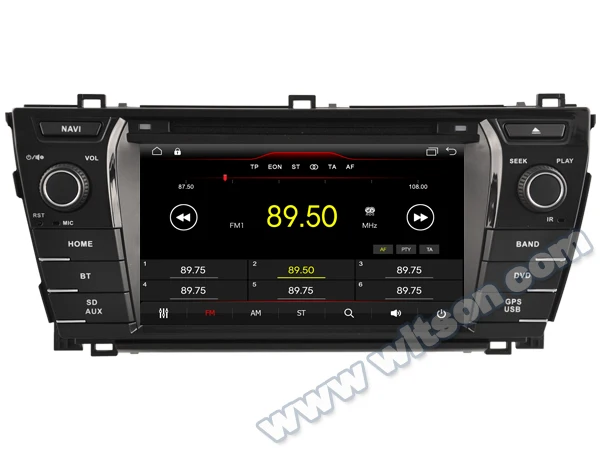 7-дюймовый автомобильный DVD-плеер с ОС Android 10 мультимедиа GPS-радио для Toyota Corolla E170