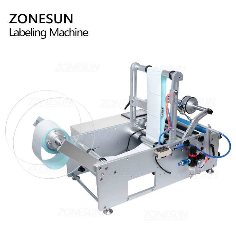 ZONESUN XLT801 машина для упаковки пищевых продуктов автоматическая пластиковая Жестяная Банка круглая стеклянная бутылка двухсторонняя Этикетировочная машина наклейка этикетка