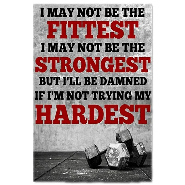 

Печатный плакат Мотивационная, для бодибилдинга Gym живое искусство живопись домашняя Настенная Наклейка металлические знаки
