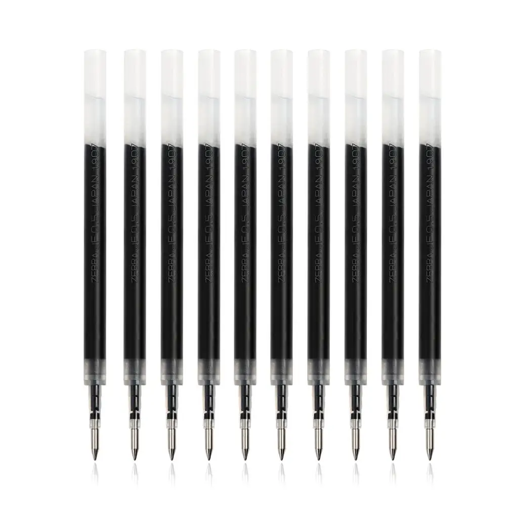 

10pcs/set 0.5mm Japan Zebra SARASA JF5-BK-BM Gel Pen Fast Dry Neutral Pen Refill Writing Suitable For JJ15 JJ77 JJZ33 JJ88