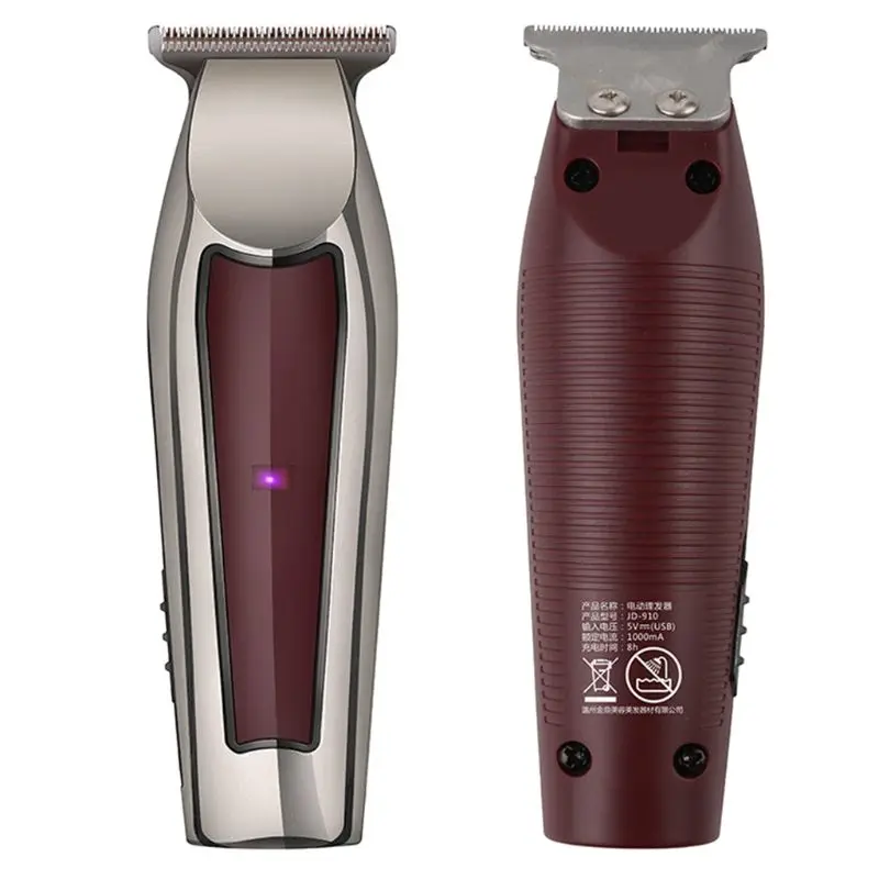 

Electric Hair Clipper Oil Head Engraving Shaver USB Trimmer with 3 Limit Combs