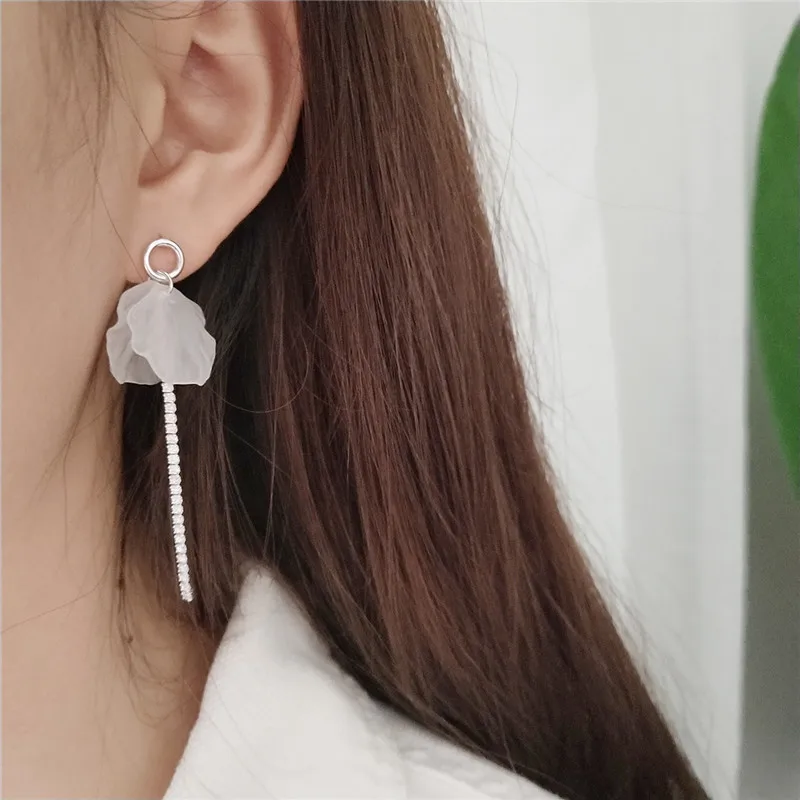 Женские изящные серьги капельки RUIYI из настоящего 925 пробы серебра с милым