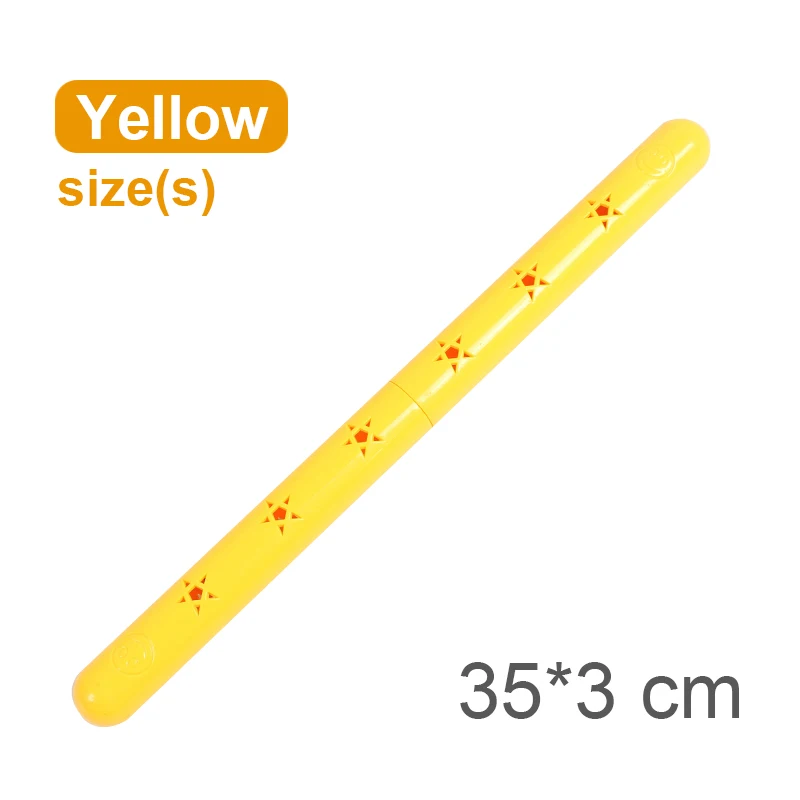 Yellow S Ruizhi 2 шт./компл. детей звук гимнастические палки батон детское снаряжение для фитнеса детский сад деятельности на открытом воздухе спортивные игрушки RZ1127 - Цвет: Yellow S